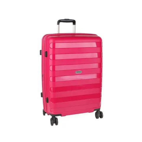 Cellini Sonic Medium 4 Wheel Pink Trolley Case