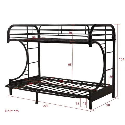 Troy Triple Bunk Bed Frame Dimensions
