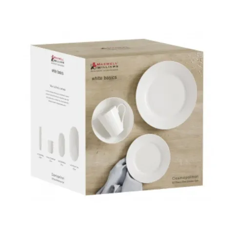 Maxwell & Williams White Basics Cosmopolitan Rim Dinner packaging