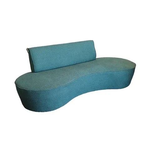 Hooten Curved Green Sofa