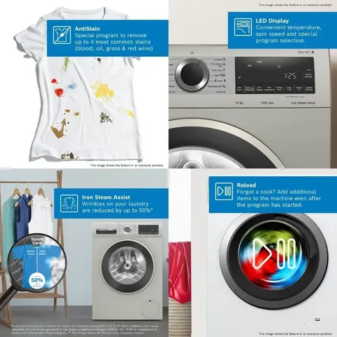 Bosch 10kg Front Loader Washing Machine WGA2540XZA Features
